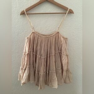 Vintage AllSaints Spitalfields Chapelle Light Pink Tank Top